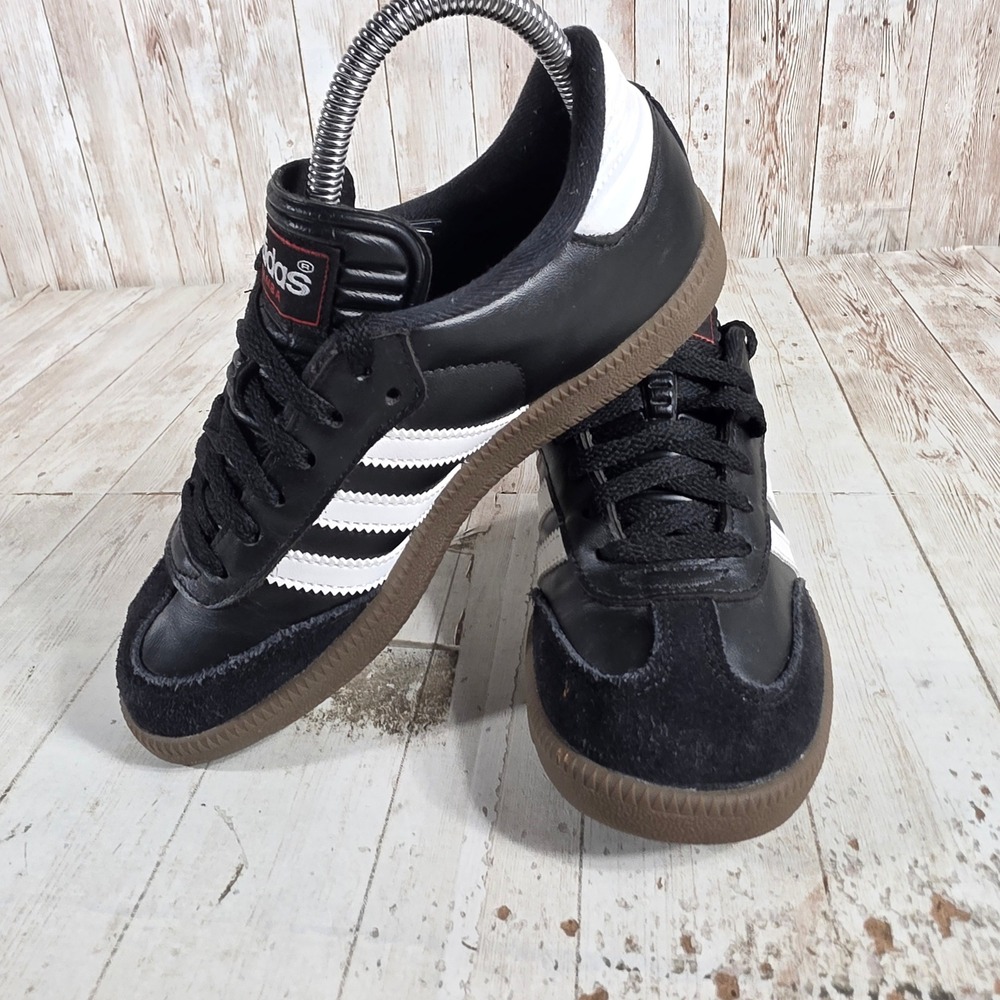 Adidas Samba Classic Black White Gum Indoor Soccer Shoes 036516 Womens 5 - Picture 4 of 8